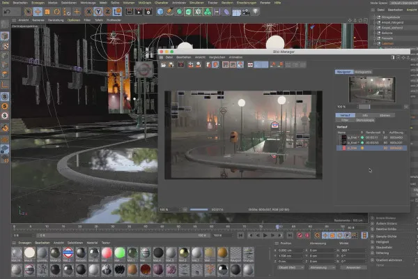 Cinema 4D-Tutorial "Underground": 3.4 Sichtbarkeit