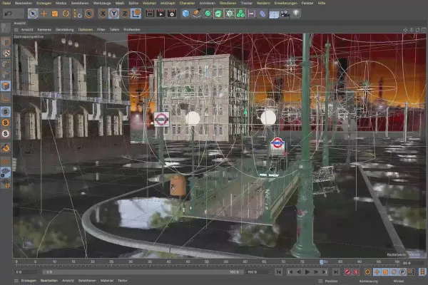 Cinema 4D-Tutorial "Underground": 3.5 Verbindung
