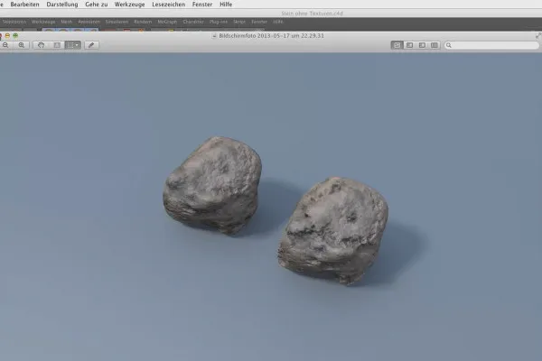 Shader und Texturen - Materialerstellung in CINEMA 4D: Stein