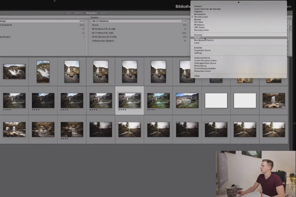 Lightroom Classic CC-Tutorial: 3.6 | Filter & Suche
