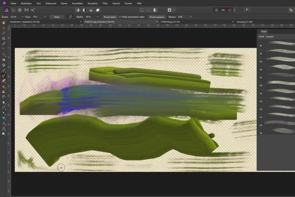 Affinity Photo – Pinsel anwenden: 11.5 | Spezialpinsel Farbmischer