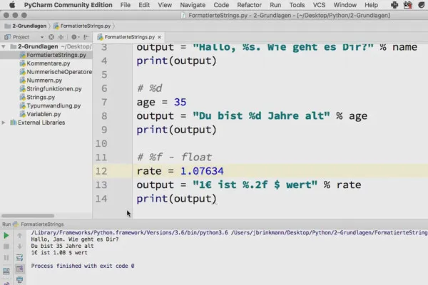 Programarea cu Python - Utilizarea şirurilor formatate 2.8