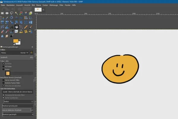 Noi funcționalități în GIMP 2.10: 2.6 | Instrument de umplere