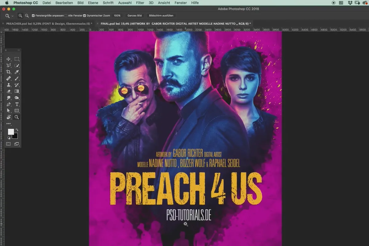 A crea un poster de film în stilul din Preacher – ședință foto & tutorial Photoshop: 16 Finisare finală.