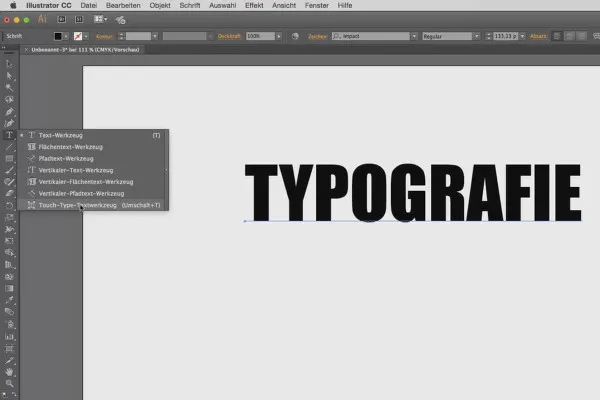 Illustrator für Einsteiger & Aufsteiger – 4.3 Text-Werkzeug