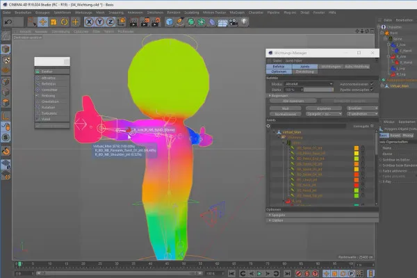 3D-Animation erstellen in Cinema 4D: 3.9 Charakter-Animation