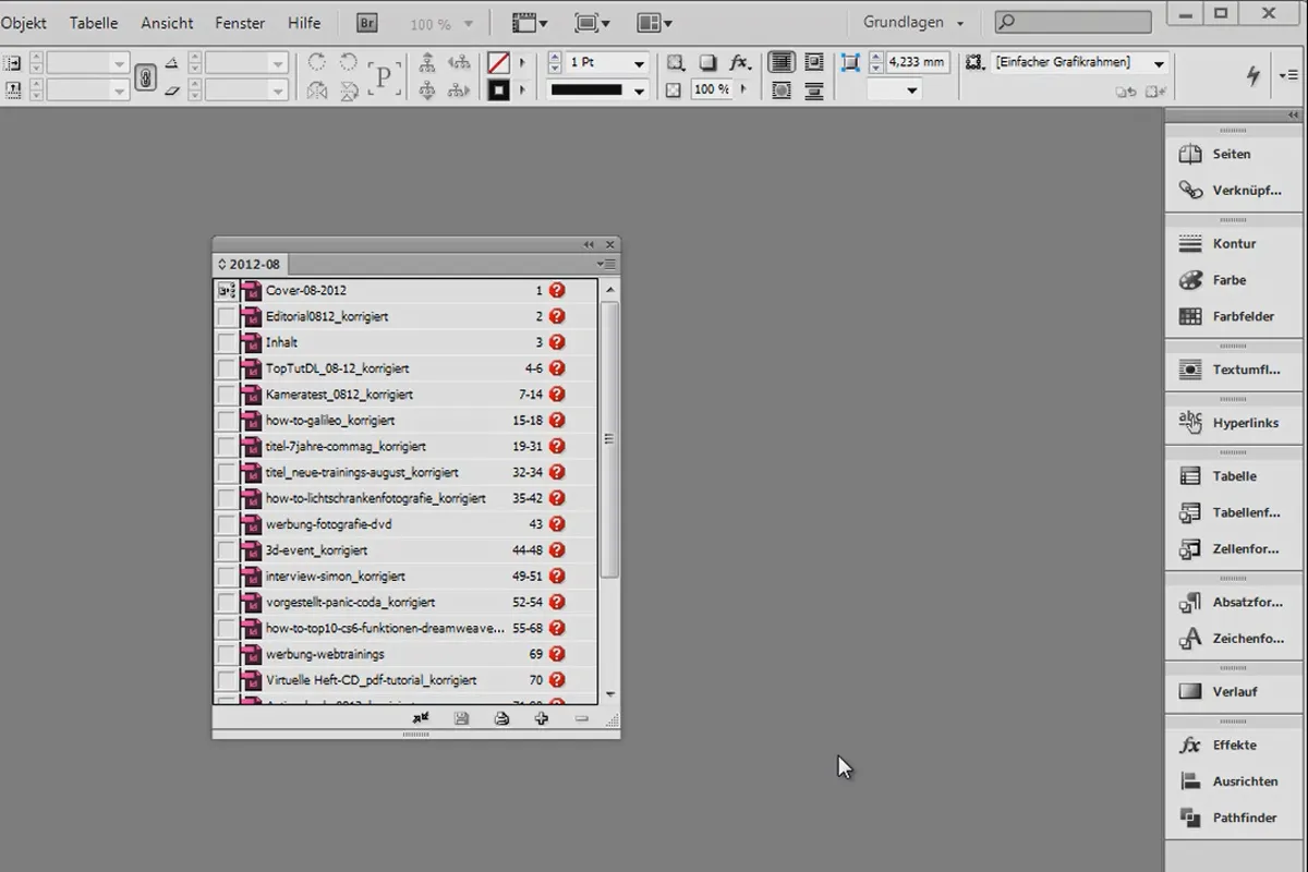 Tipps & Tricks zu Adobe InDesign: Verloren gegangene Buchdateien schnell wiederfinden