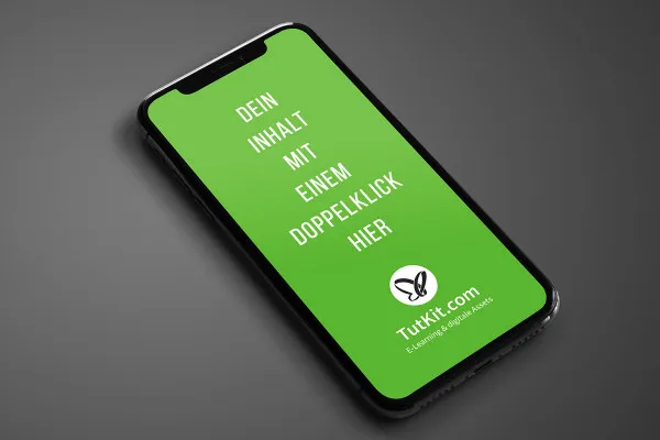 Mockup mit Smartphone, Handy (iPhone) – Version 16