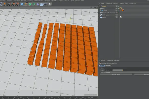 Cinema 4D MoGraph pentru începători - 2.14 Effectors: Selecție și ponderare