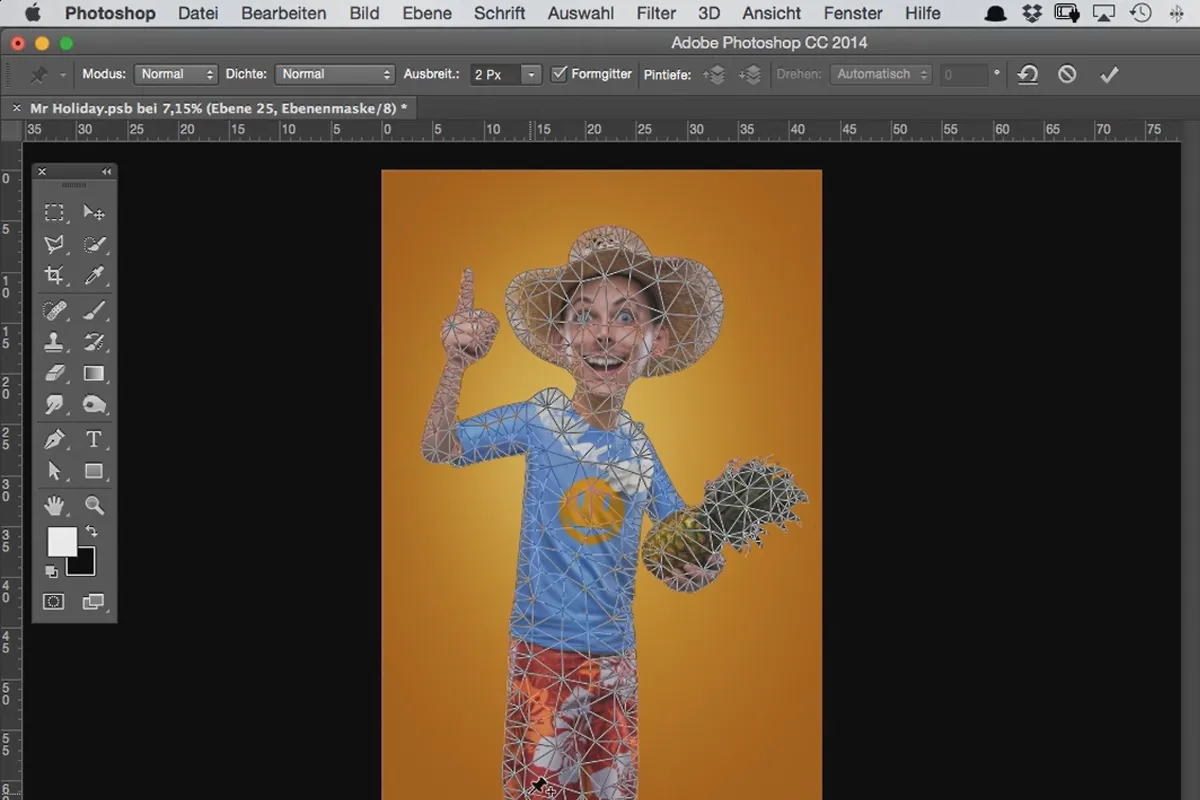 Comic-Style: Das Cartoon-Training für Photoshop – 3.8 Körperform durch Formgitter