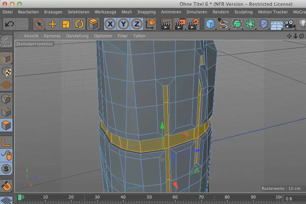 Cinema 4D meets Photoshop: I - 2.10. Tower - Vordergrund aus Landschaftsobjekt bauen