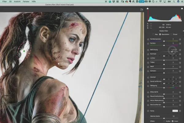 Poster erstellen im Stil von Tomb Raider – Fotografie- und Photoshop-Tutorial: 19 Finaler Feinschliff