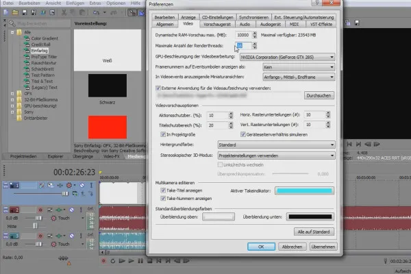 VEGAS Pro: Die Grundlagen Teil 1