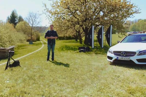 Einstieg in die Automobil-Fotografie – 4.2 Großes Licht-Setup mit 3 Blitzen, Part 1