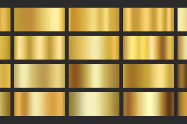 Photoshop-Farbverlauf: 20 Gradients in Gold für Metalleffekte zum Download