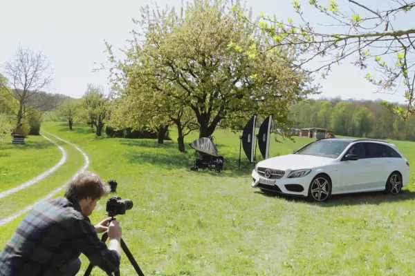 Einstieg in die Automobil-Fotografie – 4.3 Großes Lichtsetup mit 3 Blitzen, Part 2