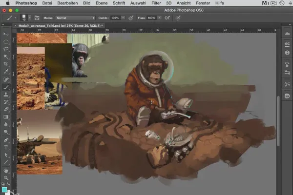 Character Painting in Photoshop - Modul 4.8 Details und Lichteffekte