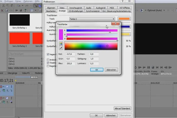 VEGAS Pro: Das Layout Teil 2