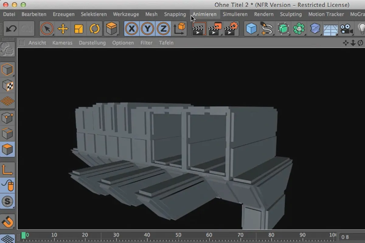 Cinema 4D meets Photoshop: I - 2.14. Weitere eigene und Stockgebäude bauen