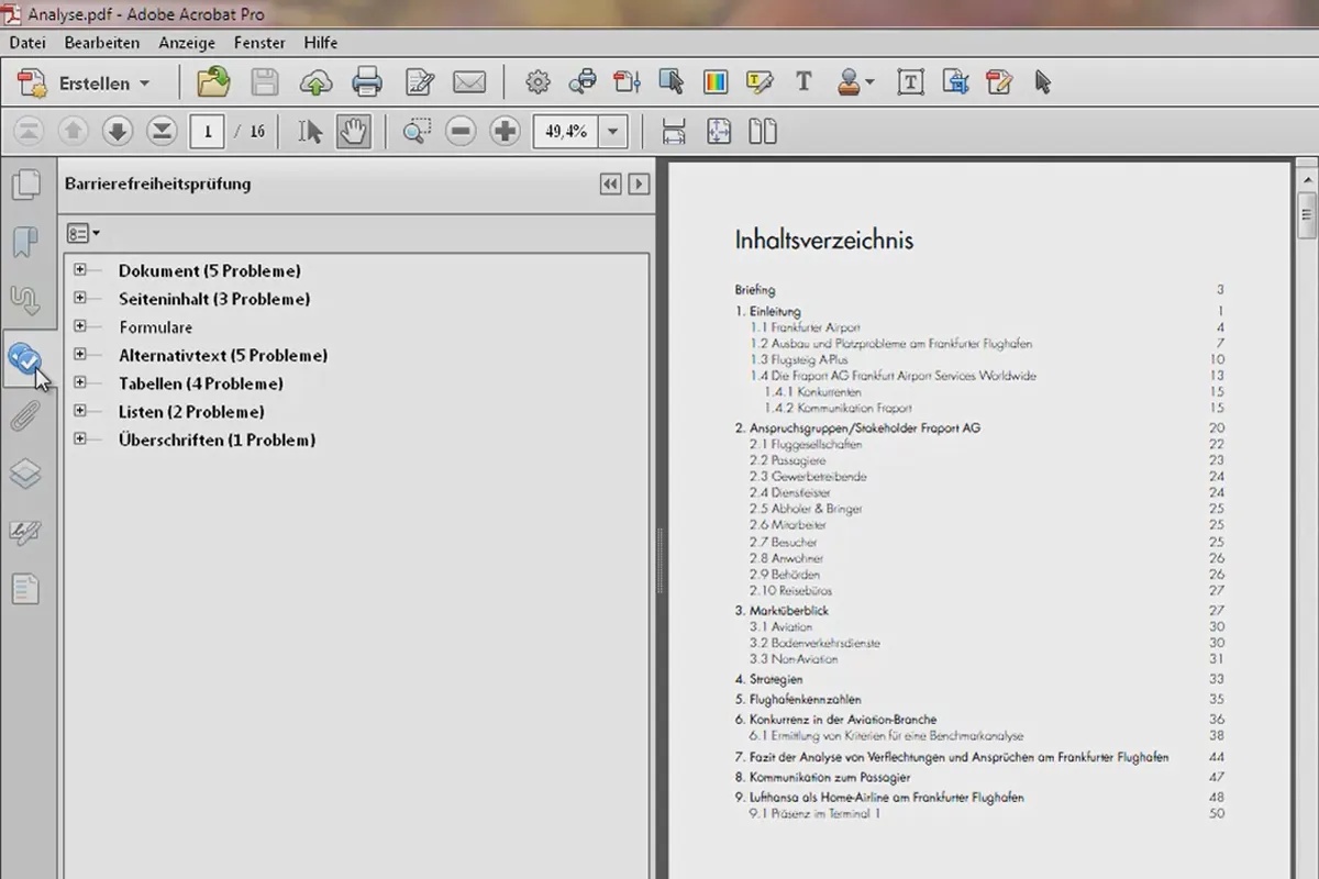 Dokumente barrierefrei gestalten mit Acrobat - Überblick