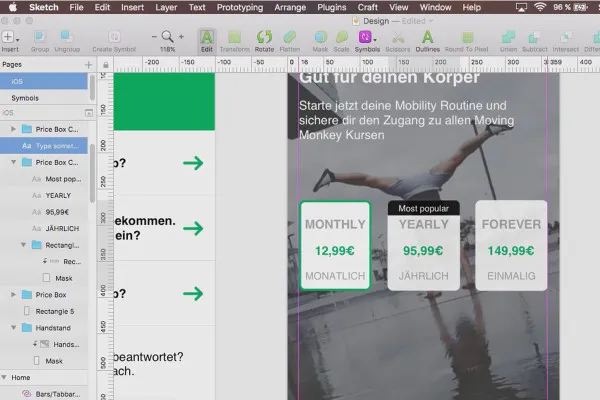 Sketch-Tutorial: 7.3 User Experience Kaufvorgang