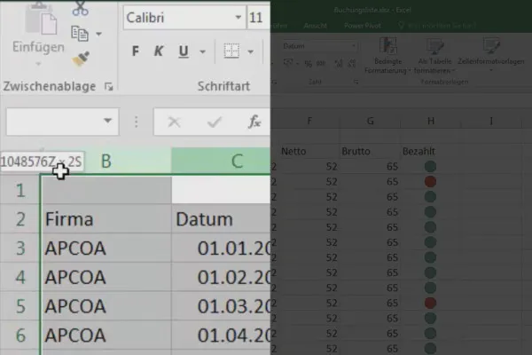 Bazele Excel - Introducere pentru începători: 23 Ascunderea și arătarea rândurilor și coloanelor