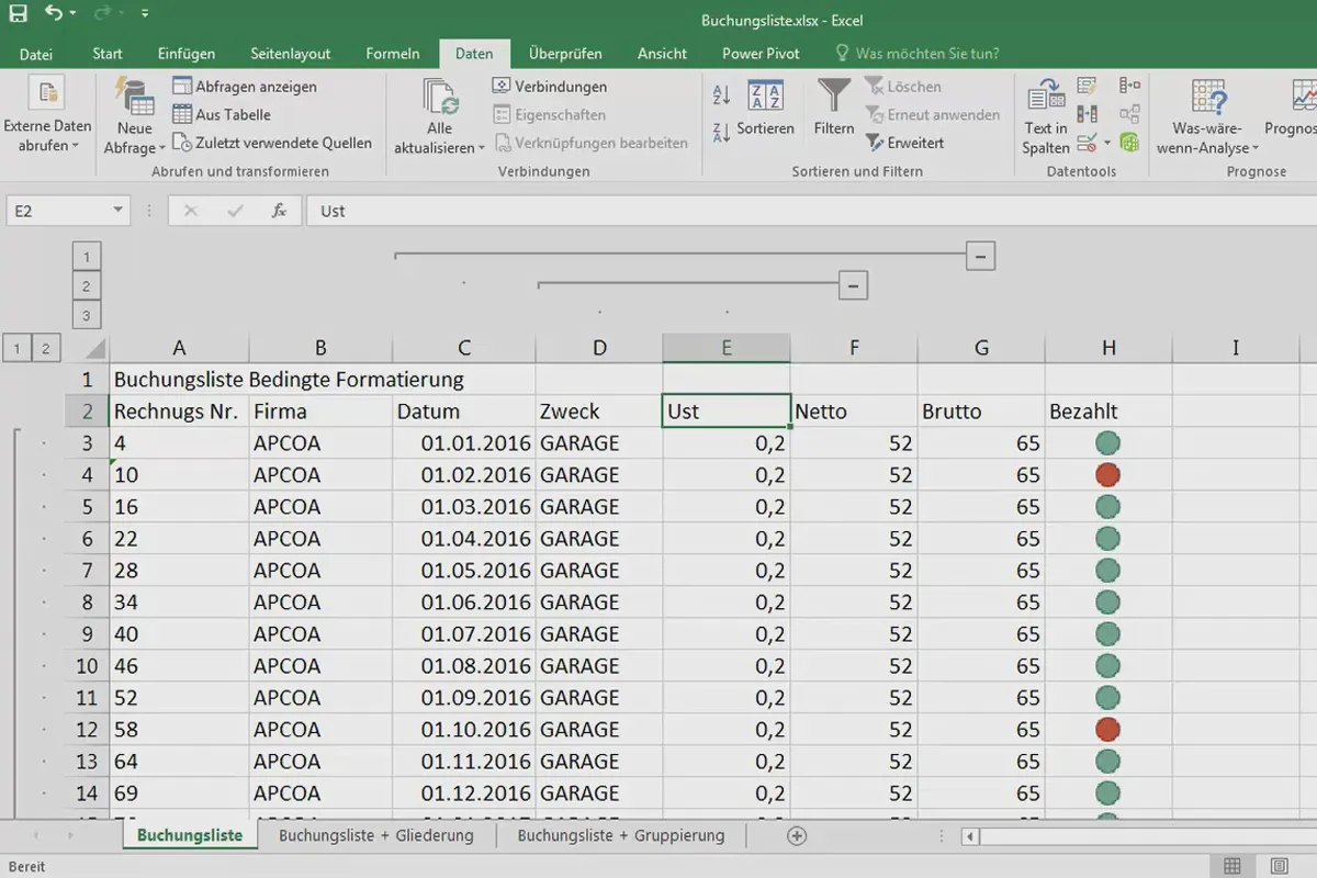 Principii de bază Excel - Introducere pentru începători: 24 Gruparea și sortarea cu subtotaluri