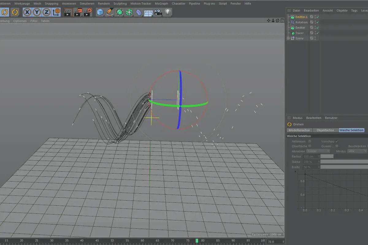 Cinema 4D MoGraph pentru începători - 3.5 Tracer