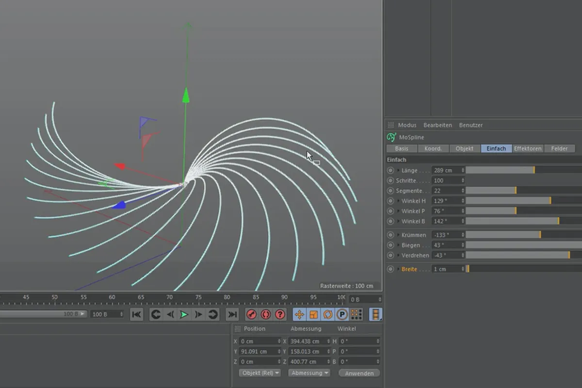 Cinema 4D MoGraph pentru începători - 3.6 MoSpline