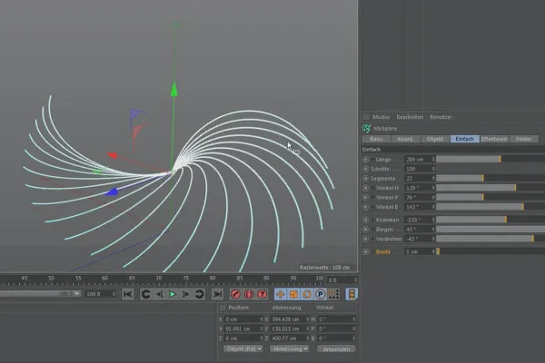 Cinema 4D MoGraph pentru începători - 3.6 MoSpline