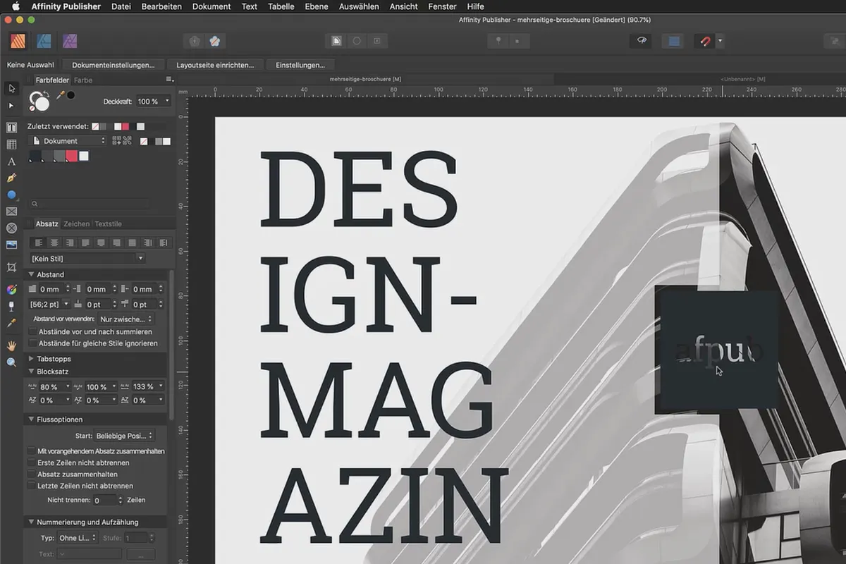 Affinity Publisher Grundlagen-Tutorial: 25 | Objekte addieren und subtrahieren