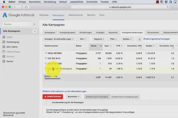 Google AdWords - mai puține costuri, mai mulți clienți - 6.6 Extindere a anunțului: Extindere apelant.