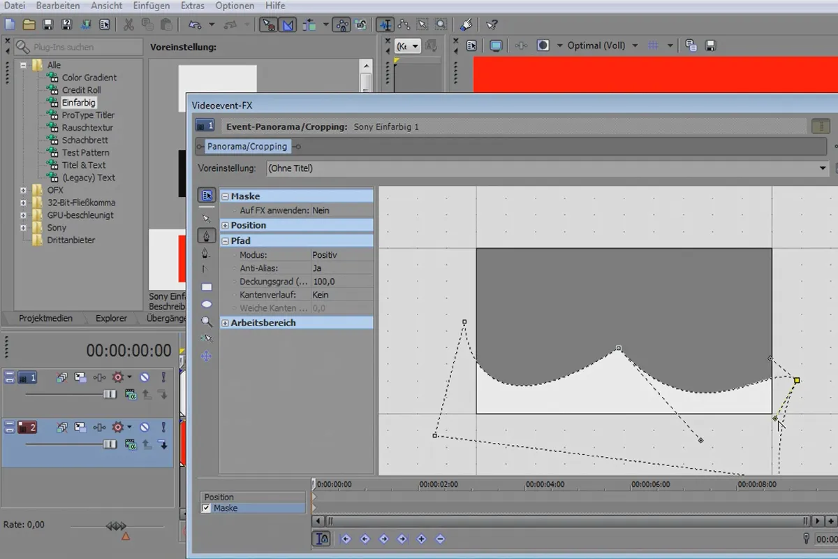 VEGAS Pro: Mit Masken arbeiten