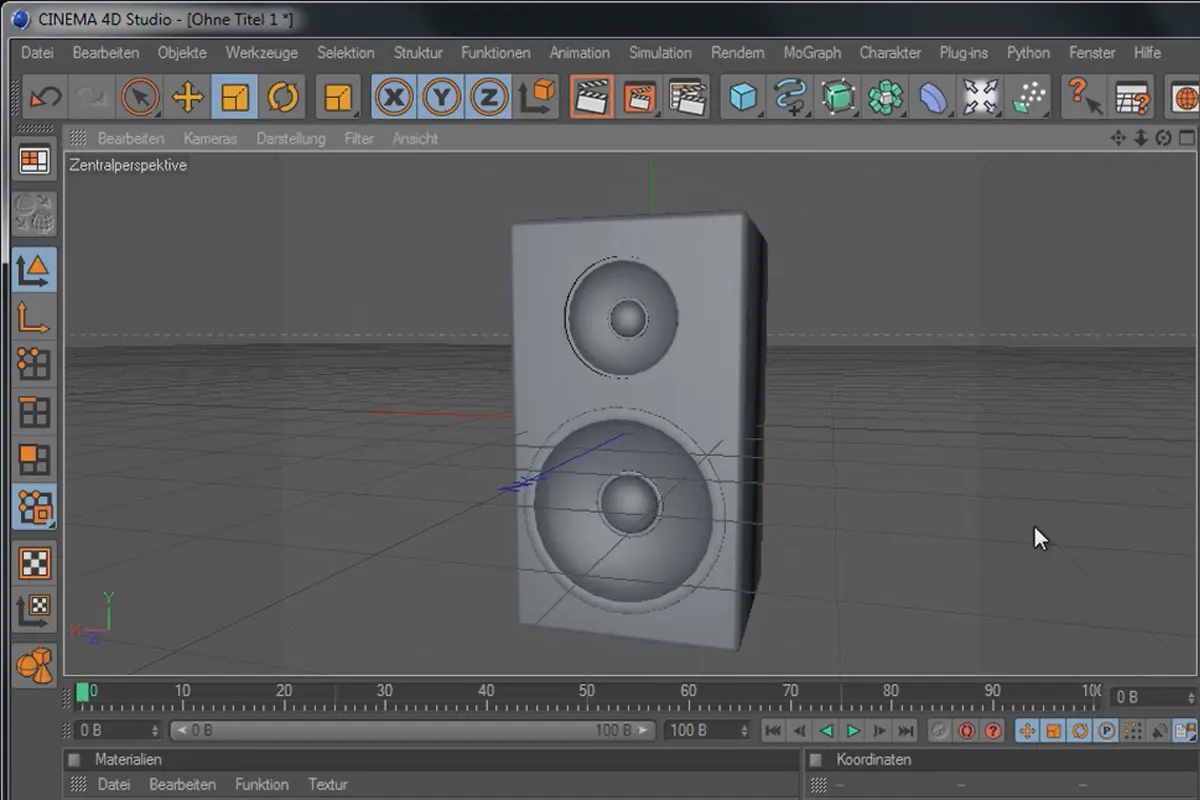 SpeakersWall - Teil 03 - Modellierung des Lautsprechers Part 2