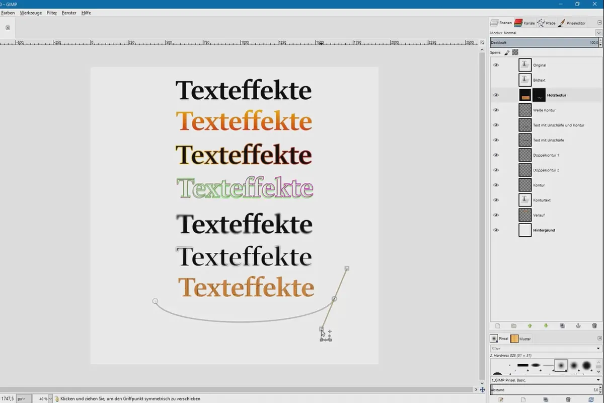 Editare de imagini cu GIMP: tutorial practic - 28 efecte de text