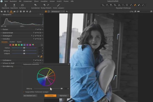 Capture One Pro 20 - Tutorial: 5.4 | Editor de culori de bază îmbunătățit