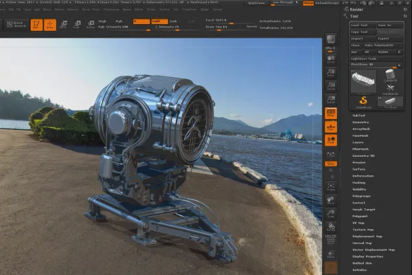 ZBrush pentru începători: 8.2 Lightcaps