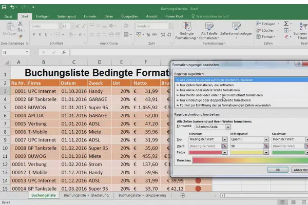 Fundamentele Excel - Introducere pentru începători: 29 Formatare condiționată: Verde, Roșu, Bifă