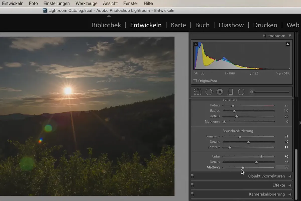 Lightroom pentru începători și avansați: 05 - Dezvoltarea imaginilor - 5.9 - Reducerea zgomotului