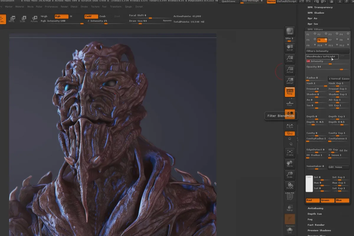 ZBrush pentru începători: 9.1 Randare în ZBrush