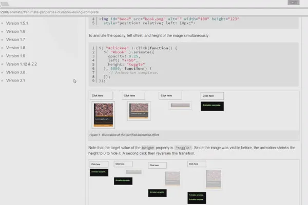 Antrenamentul de vârf pentru JavaScript și jQuery – 4.5 Animații în jQuery