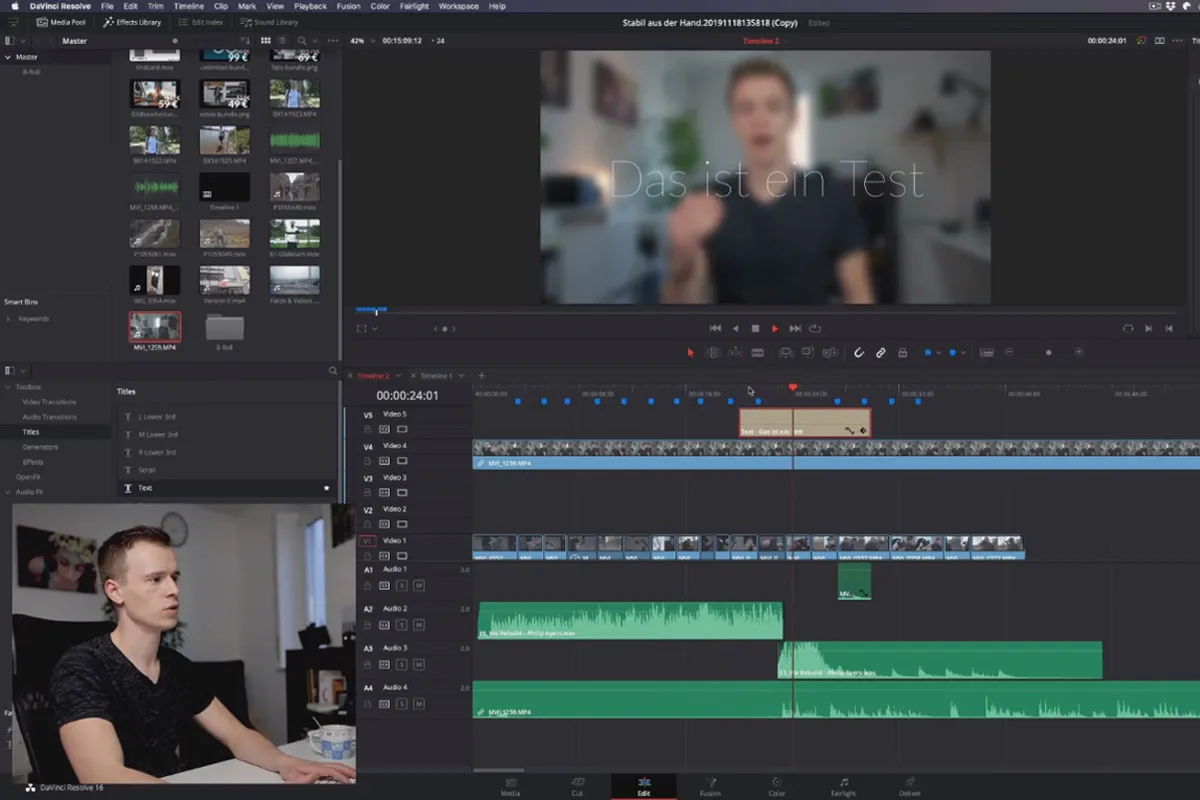 DaVinci Resolve-Tutorial: 4.11 | Schärfen & Weichzeichnen