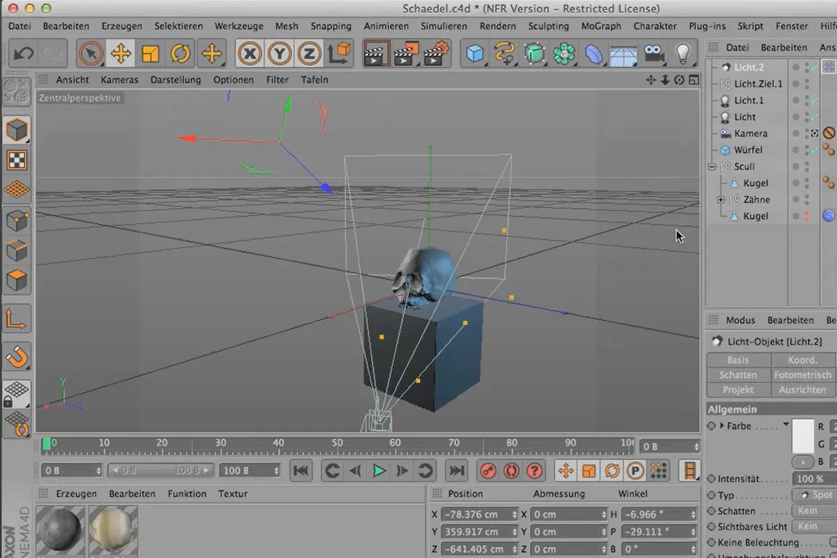 Sculpting in CINEMA 4D - Kreativtraining: Teil 16 - Lichtsetup