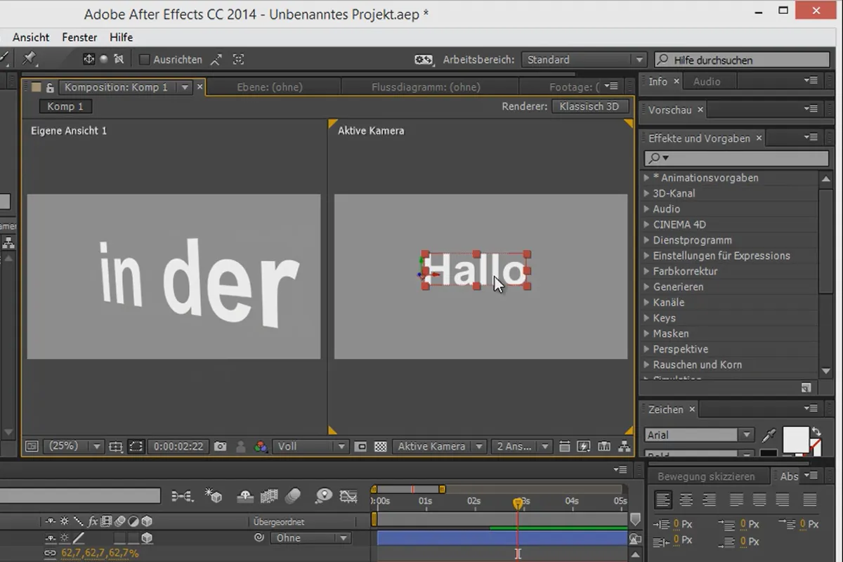 Tipps und Tricks zu 3D in After Effects: AE als 3D-Programm