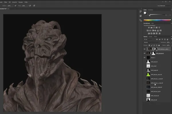 ZBrush pentru începători: 9.2 Renderea în Photoshop