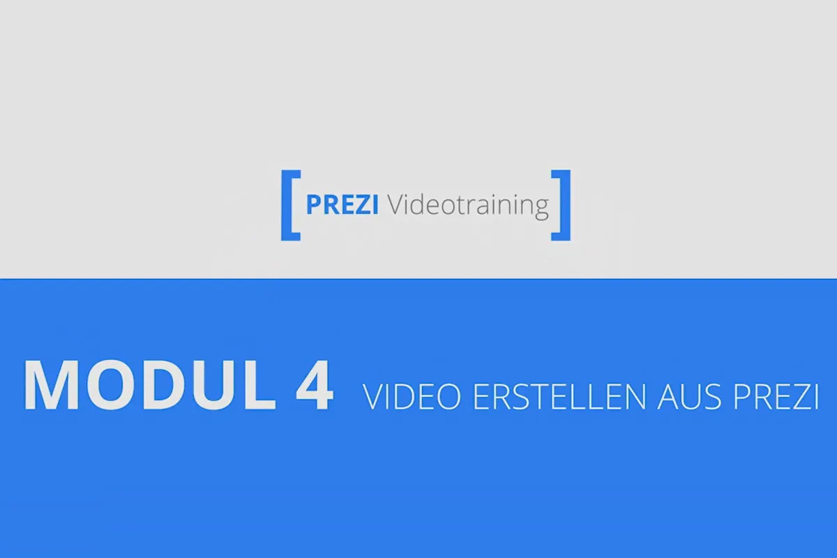 Prezi für Einsteiger – Präsentationen, die begeistern – 4.6 Aus der Prezi ein Video erstellen