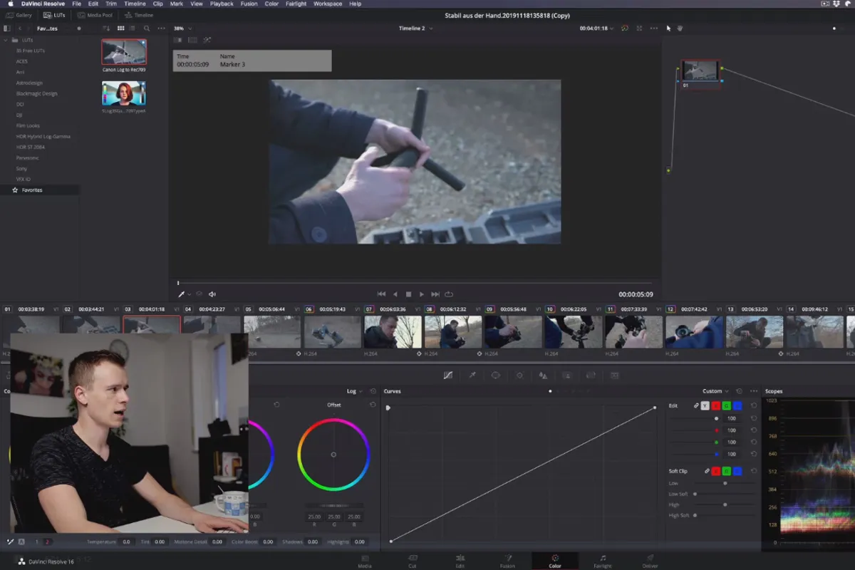 DaVinci Resolve-Tutorial: 4.12 | Stills und LUTs