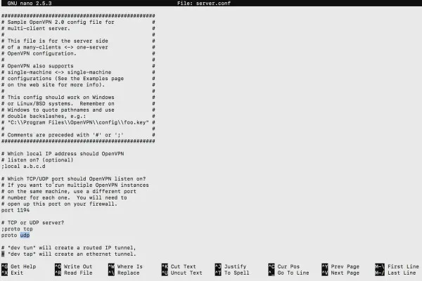 Înțelegerea și configurarea OpenVPN - siguranță în rețea: 5.7 Configurarea serviciului OpenVPN