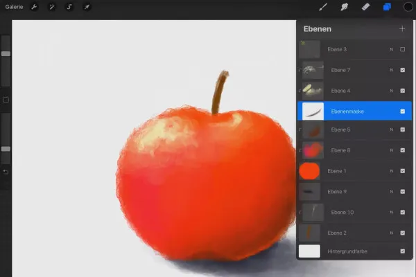 Tutorial Procreate - Fundamentele desenului digital pe iPad: 6.2 | Colorarea și umbrirea ilustrațiilor în acuarelă