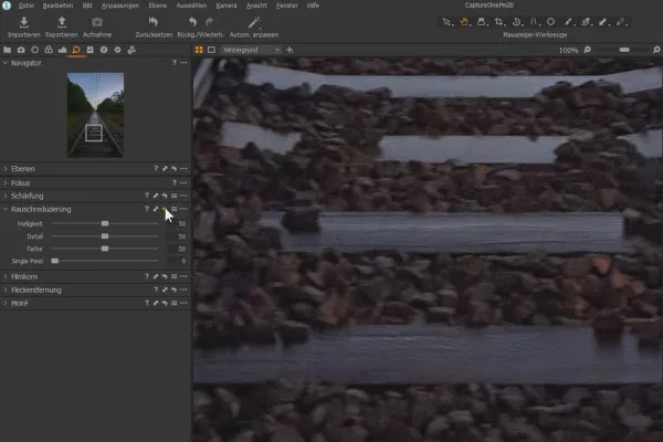 Capture One Pro 20-Tutorial: 5.7 | Reducerea zgomotului îmbunătățită